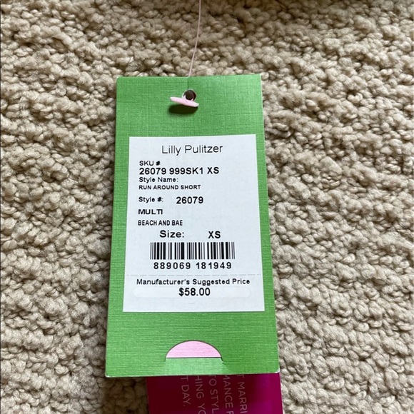 NWT Lilly Pulitzer run around shorts in Beach and Bae XS - Picture 5 of 5
